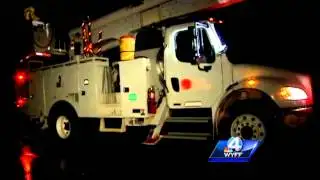 Strong winds blamed for downed trees and power lines