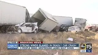 Strong winds blamed in deadly car crash