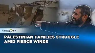 Strong Winds Displace Families Again in Gaza