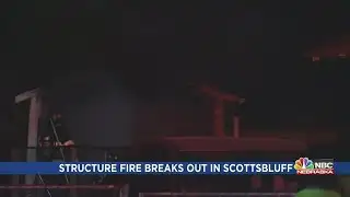 Structure fire breaks out in Scottsbluff