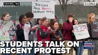 Student protesters in Yakima receive mixed feedback after walkout protests