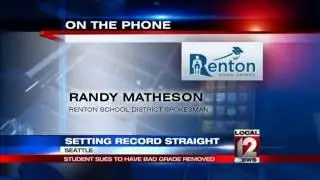 Student sues Seattle schools over failing grade