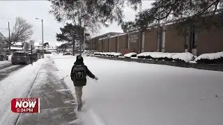 Students back in class after snow and cold force closings