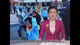 Students do emergency drills for Safety Education Day