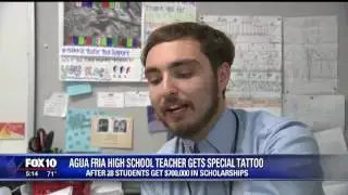 Students leave mark on inspiring teacher