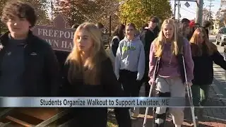 Students organize walkout to support Lewiston, ME