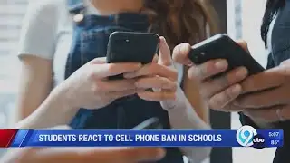 Students react to cell phone ban in schools