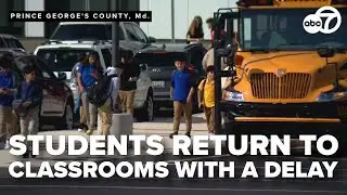 Students return to classrooms with a delay