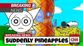 Suddenly SpongeBob Pineapples [Talking Sprunki News 3 MIN COMPILATION]