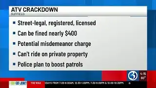 Suffield police boosting patrols after increased complaints about dirt bikes, ATVs