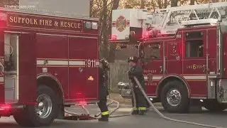 Suffolk Fire & Rescue responds to house fire on Timberneck Arch