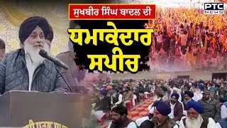 Sukhbir Singh Badal ਦੀ ਧਮਾਕੇਦਾਰ ਸਪੀਚ, ਵਿਰੋਧੀਆਂ ਨੂੰ ਲਗਾਏ ਸ਼ਬਦੀ ਰਗੜੇ | Punjabi News