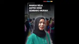 Sumedang Residents Willingly Queue to Get Affordable Basic Necessities