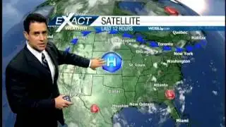 Sun, clouds, and humid with scattered rain