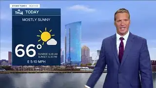 Sunny and comfortable Friday with temperatures in the 60s