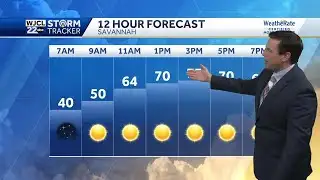 Sunny and pleasantly mild this afternoon