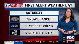 Sunny Wednesday ahead of weekend snow chance and cold blast