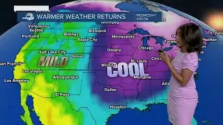 Sunny Wednesday leads into spring-like pattern