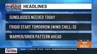 Sunshine and chilly today