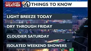 Sunshine, less wind, and a chilly night ahead