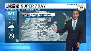 Super 7 Day First Alert Forecast: Scattered snow showers possible for weekend
