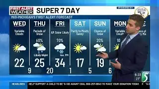 Super 7 Day First Alert Forecast: Snow possible during Friday commute