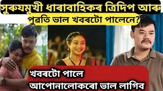 সুৰুযমুখী ধাৰাবাহিকৰ ত্ৰিদিপ আৰু পুৱতি ভাল খবৰটো পালেনে/surujmukhi assamese serial today episode