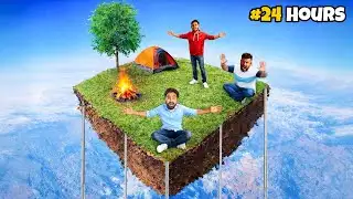 Surviving 24 Hours On Tall Mini Island | नीचे गिरे तो मर जाएँगे 😨