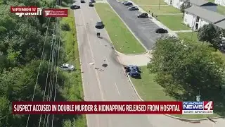 Suspect accused in double murder & kidnapping released from hospital