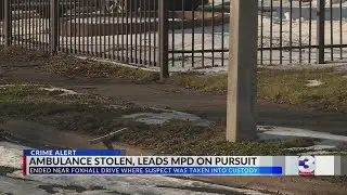 Suspect carjacks ambulance, leads police on pursuit: MPD