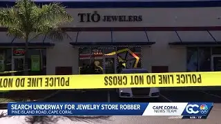 Suspect forced through wall, tied up worker in Florida jewelry store robbery