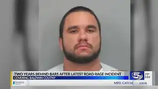 Suspect in Daphne road rage sentenced to two years
