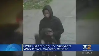 Suspect wanted for driving car into officer