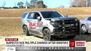 Suspects face multiple charges after shootout in Calhoun County