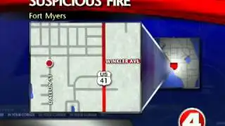 Suspicious fire at apartment complex