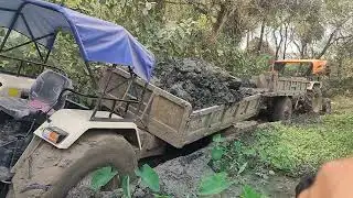 Swaraj 744 fe 4wd New tractor stuck @HrMotors