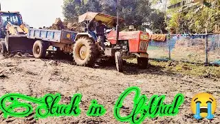 Swaraj 855 tractor stuck in mud | @HrMotors