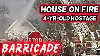 🔴SWAT Standoff Escalates as House Catches Fire | Suspect Barricaded, Child Released