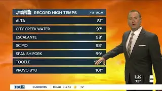 Sweltering in Southern UT; Monsoonal pattern setting up- Thursday, August 21