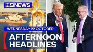 Sydney sizzles through hot temperatures; PM Albanese returning from US visit | 9 News Australia