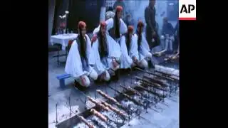 SYND 14-4-74 GENERAL GIZIKIS ATTENDS EASTER EGG CRACKING CEREMONY IN ATHENS