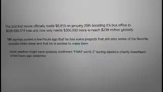 talking about more fnaf news