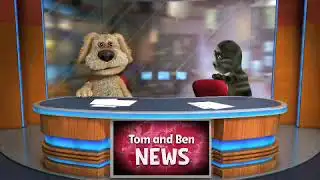 Talking Tom and Ben Fall Off Their Chairs