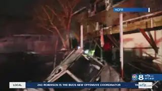 Tampa home, boat catches on fire Friday morning