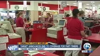 Target announces end to coverage for part-timers