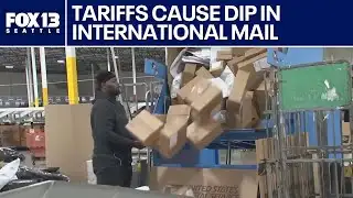 Tariffs cause dip in international mail