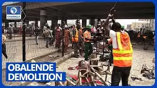 Task Force Demolishes Illegal Structure At Obalende