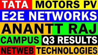 🔴Tata motors, e2e, anant raj,campus,Netweb technologies| Latest News|🔴