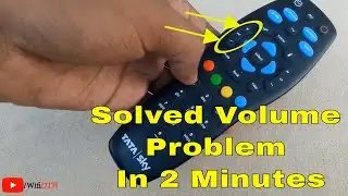 Tata Sky Remote Volume Button Not Working | Tata Sky Remote Tv Volume Problem Solved in 2 Minutes