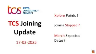 TCS 17 FEB 2025 LATEST ONBOARDING UPDATE |  27 FEB JOINING LETTER | MARCH EXPECTED DATES